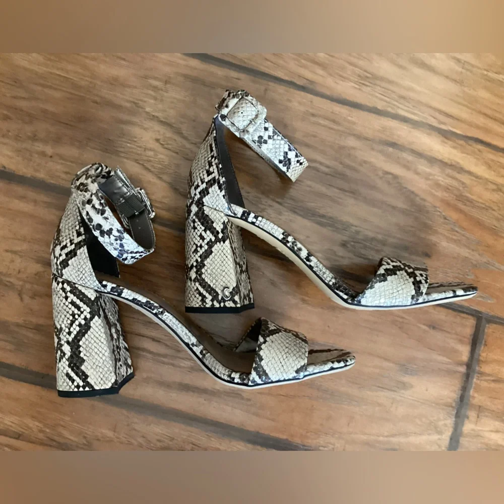 Sam Edelman Sandal’s Snakeskin Faux Leather in Size 8.5 - Picture 4 of 9